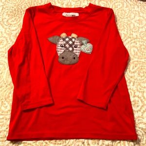 Boutique Cow Shirt — size 4